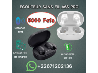 Écouteur sans fil A6S Pro