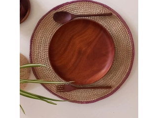 Assiette en bois