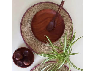 Assiette en bois