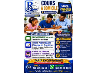 COURS À DOMICILE OUAGADOUGOU