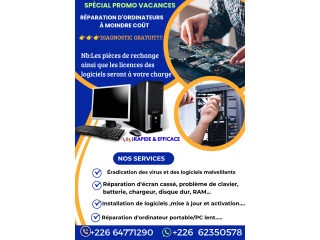 Spécial Promo vacances de réparation d'ordinateur