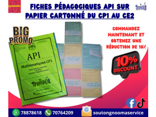Fiches pédagogiques API