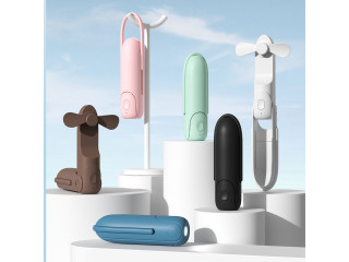 Mini ventilateur pliable avec torche power bank