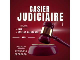 Casier judiciaire en ligne / Assistance