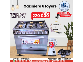 Gazinière 6 Foyers . Mixeur+Moule Offert