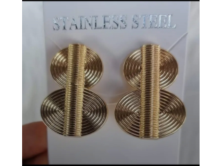 Boucles d'oreilles baoulés et colliers