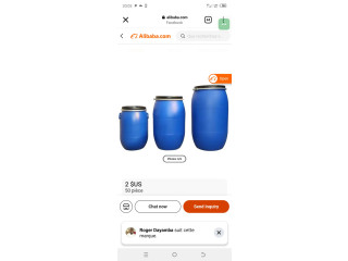 Barique en plastique 120 l