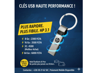Clés USB HP ultra performantes ( Version 3.1)