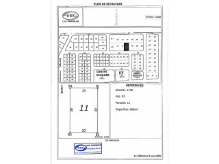 600m² usage d'habitation en vente dans les cités CGE / KOUBA