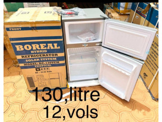 Réfrigérateur Boréal hybride (solaire et électrique)
