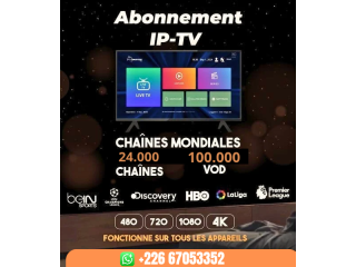 1 AN ABONNEMENT IPTV