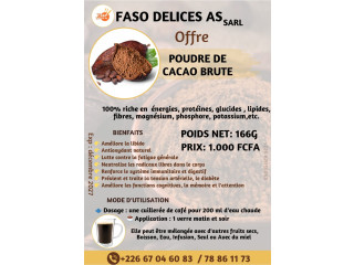 Poudre de cacao brute