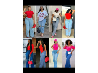 Jeans et tops femme tendance  Nouveaux modèles très stylés