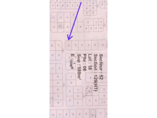 Parcelle en vente à la patte d'oie