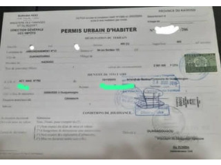 Terrain 600m² en vente à ouaga 2000