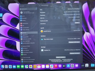 Vente d'ordinateur Mac Book pro