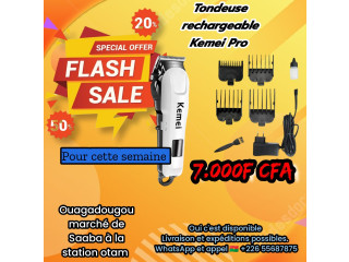Tondeuse rechargeable Kemei