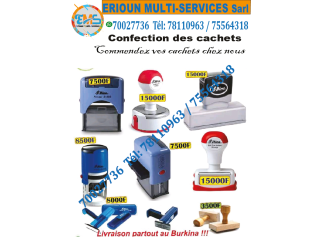 Confection de Cachet / Tampons