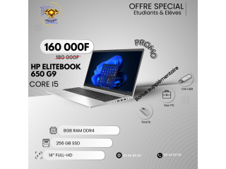 HP EliteBook 650 G9 Core i5  8Go RAM  256Go SSD  Écran 14" Full HD