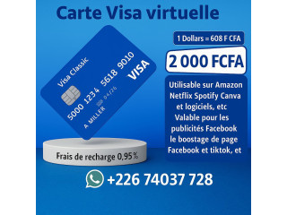 Formation pour la création des cartes visa virtuel