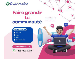 Boostage de compte ultra professionnel sur plusieurs plate-forme