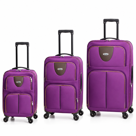 lot-de-3-valises-voyage-premium-violet-cabine-moyenne-et-grande-taille-a-roulettes-big-0