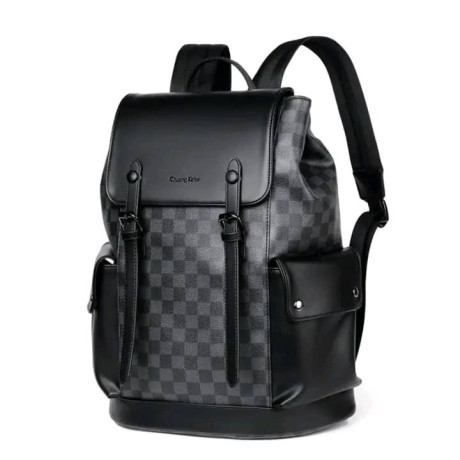 sac-a-dos-elegant-noir-a-motif-damier-grande-capacite-style-moderne-big-0