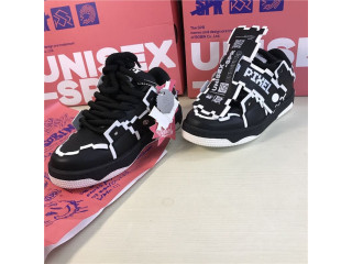Baskets Streetwear Pixel Noires & Blanches