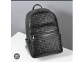 titre-sac-a-dos-elegant-en-similicuir-tresse-noir-grande-capacite-style-premium-small-0