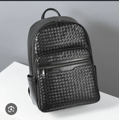titre-sac-a-dos-elegant-en-similicuir-tresse-noir-grande-capacite-style-premium-big-0