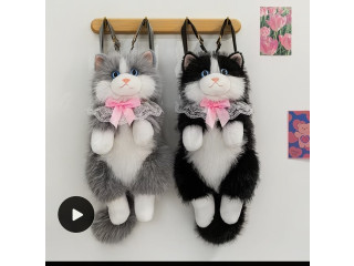 Sac à Dos Peluche Chat Kawaii  Doux, Original & Tendance
