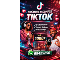 CRÉATION DE COMPTE TIKTOK MONÉTISER