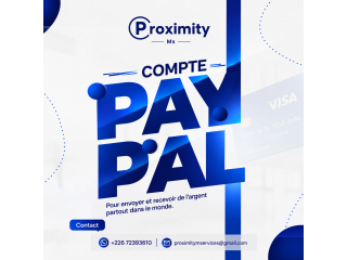 Création de compte PayPal professionnel vérifié