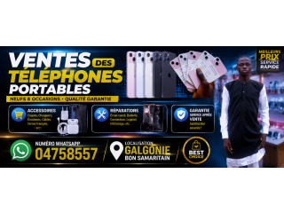 Ventes des téléphones portables tout marque
