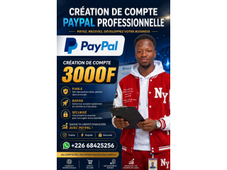 CRÉATION DE COMPTE PAYPAL ÉLIGIBLE