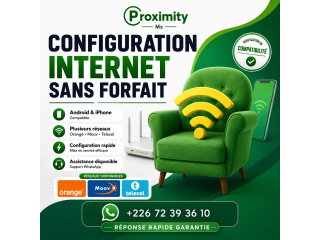 Configuration internet sans forfait
