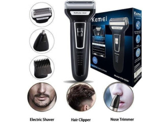 Tondeuse multi-usage Kemei KM-6558 : Rasoir, Coupe-cheveux et Tondeuse à nez - État neuf