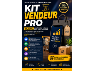 KIT VENDEUR PRO  30 JOURS POUR BOOSTER TES VENTES AVEC TON TÉLÉPHONE