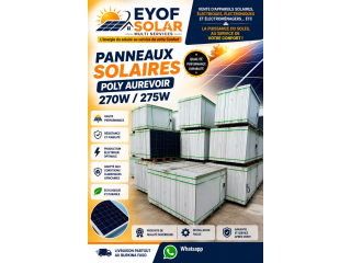 Panneaux solaires Poly Au-revoir 270W