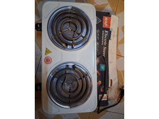 Cuisinière électrique RAF 2 plaques, 2000W, parfaite pour chambre ou studio, bon état
