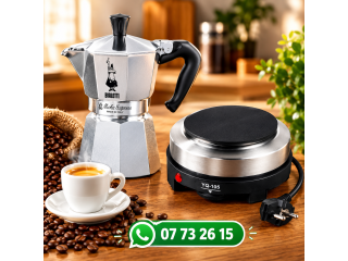 Cafetière plus plaque chauffante