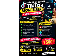 Crée ton compte Tik tok monetiser