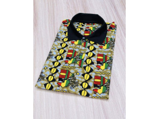 Chemise en pagne traditionnel