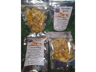 Noix de cajou de qualité aux différentes saveurs de cajou Delices NOOMA