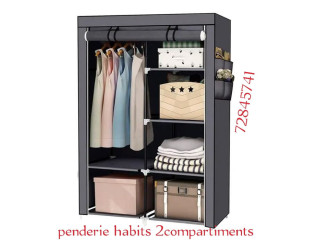 Promotion sur les penderies tissus