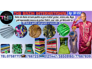 Vente de bazin en gros et détails