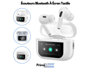 ÉCOUTEURS ANC BLUETOOTH À ÉCRAN TACTILE