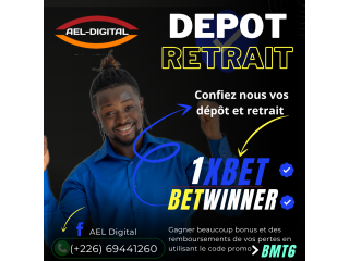 Dépôt retrait 1xbet Betwinner