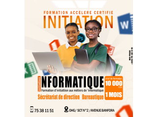 Conception d'affiche; logo; ettiquete;bache;carte de visite, reportage et montage vidéos ;formation en informatique , maintenance informatique.