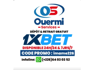 Bienvenue pour les depot te retrait xbet  betwener et melbet chez ouermi service